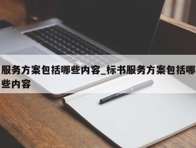 上海服务方案包括哪些内容_标书服务方案包括哪些内容 