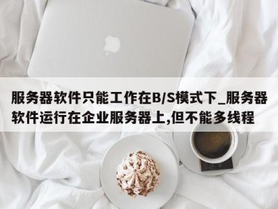 上海服务器软件只能工作在B/S模式下_服务器软件运行在企业服务器上,但不能多线程 